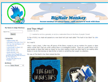 Tablet Screenshot of bighairmonkey.com